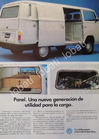 CARTEL ANTIGUO ORIGINAL DE AUTOS VOLKSWAGEN COMBI (PANEL) 1990 /26
