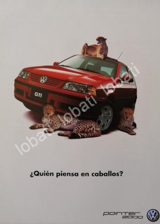 CARTEL ANTIGUO ORIGINAL DE AUTOS VOLKSWAGEN POINTER 2000 /25