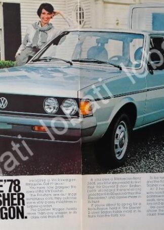 CARTEL ANTIGUO ORIGINAL DE AUTOS VOLKSWAGEN DASHER WAGON 1979 /3