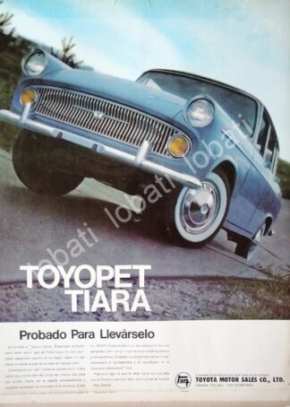 CARTEL ANTIGUO ORIGINAL DE AUTOS TOYOTA TOYOPET TIARA 1963 /235