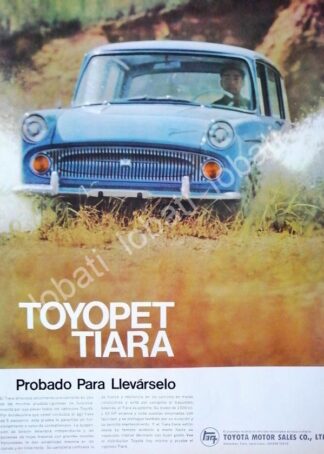 CARTEL ANTIGUO ORIGINAL DE AUTOS TOYOTA TOYOPET TIARA 1963 /234