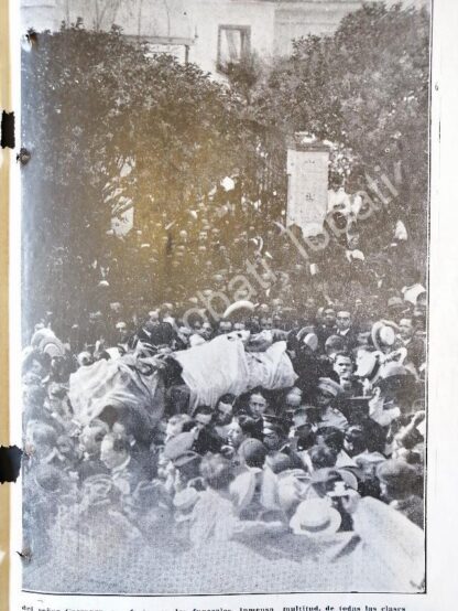 CARTEL ANTIGUO ORIGINAL DE NOTA ANTIGUA FUNERALES DE VENUSTIANO CARRANZA 1920 - Image 4
