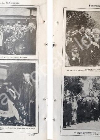 CARTEL ANTIGUO ORIGINAL DE NOTA ANTIGUA FUNERALES DE D. VENUSTIANO CARRANZA 1920
