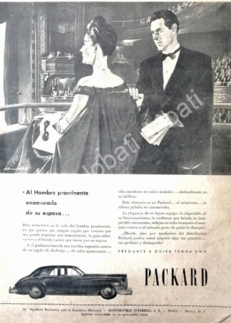 CARTEL ANTIGUO ORIGINAL DE AUTOS PACKARD 1945 /377