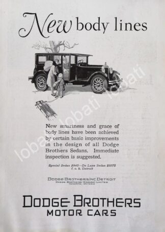 CARTEL ANTIGUO ORIGINAL DE AUTOS DODGE BROTHERS 1930 /314