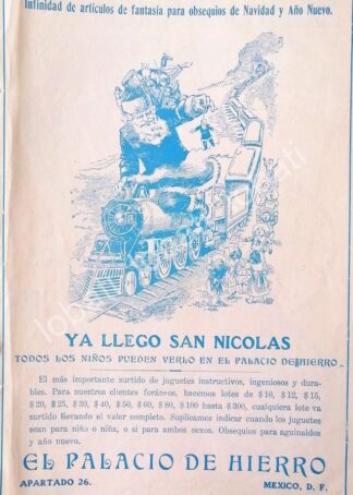 CARTEL ANTIGUO ORIGINAL DE TIENDAS EL PALACIO DE HIERRO 1910 /248