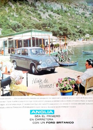 CARTEL ANTIGUO ORIGINAL DE AUTOS FORD ANGLIA 1961 /502