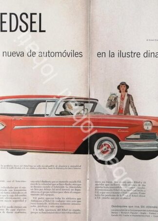 CARTEL ANTIGUO ORIGINAL DE AUTOS FORD EDSEL CITATION 1957 /454
