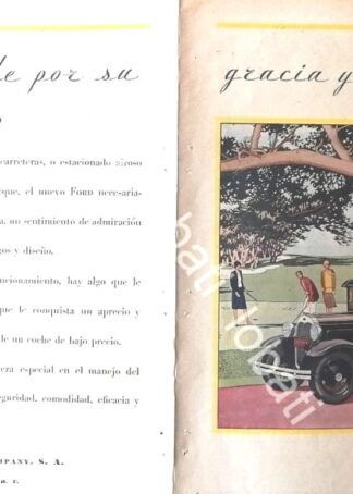 CARTEL ANTIGUO ORIGINAL DE AUTOS FORD COUPE 1920 /542 MUY RARO