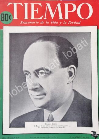 PORTADA ANTIGUA ORIGINAL  CON ENRICO FERMI 1945 /SGM / CTF