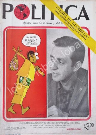 CARTEL ANTIGUO ORIGINAL DE PORTADA VINTAGE CON EDUARDO DEL RIO. RIUS 1967