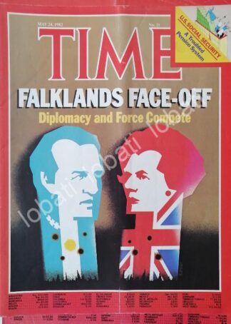 CARTEL ANTIGUO ORIGINAL DE PORTADA VINTAGE 1982 LA GUERRA DE LAS MALVINAS /1 /PLT