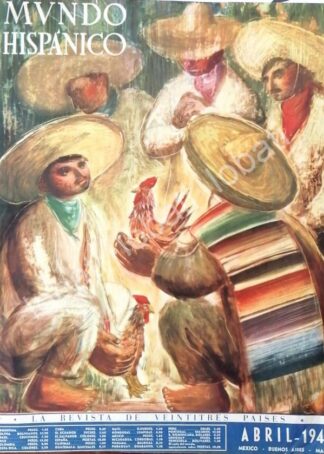 PORTADA ANTIGUA ORIGINAL  ARTISTICA 1948 PELA DE GALLOS