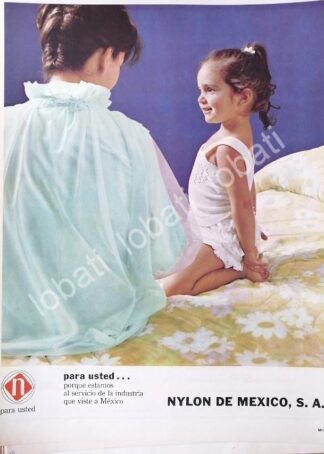CARTEL ANTIGUO ORIGINAL DE NYLON DE MEXICO S.A 1964 /362 MONTERREY