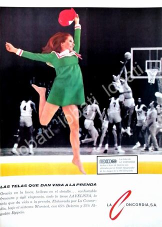 CARTEL ANTIGUO ORIGINAL DE TELAS LA CONCORDIA 1968 /355