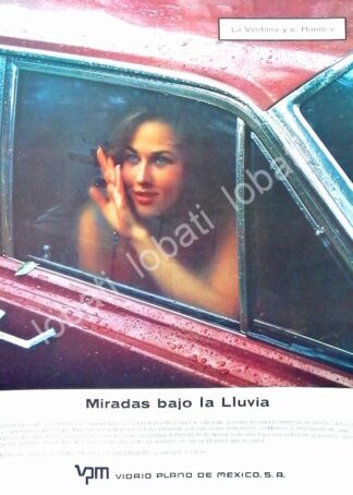 CARTEL ANTIGUO ORIGINAL DE VIDRIO PLANO DE MEXICO S.A 1967 /352 MONTERREY