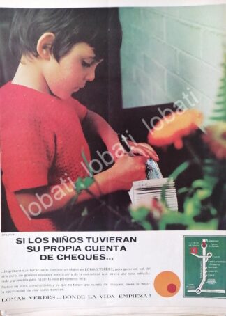 CARTEL ANTIGUO ORIGINAL DE INICIOS DE LA COLONIA LOMAS VERDES D.F 1969 /296