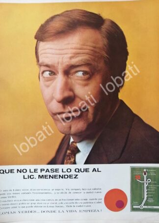 CARTEL ANTIGUO ORIGINAL DE INICIOS DE LA COLONIA LOMAS VERDES 1969 D.F /346