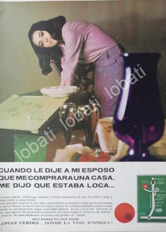CARTEL ANTIGUO ORIGINAL DE INICIOS DE LA COLONIA LOMAS VERDES D.F 1969 /299