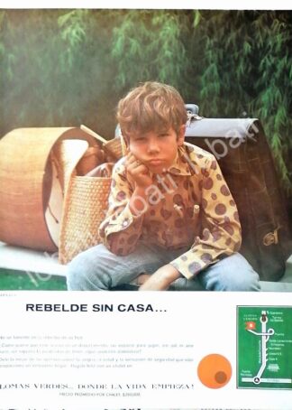 CARTEL ANTIGUO ORIGINAL DE INICIOS DE LA COLONIA LOMAS VERDES D.F 1969 /298