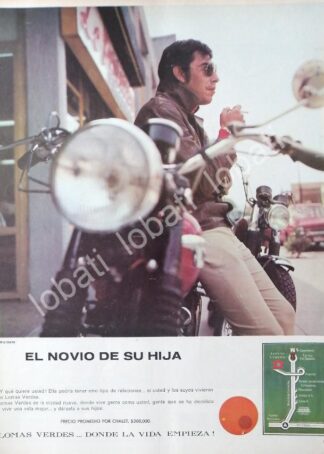 CARTEL ANTIGUO ORIGINAL DE INICIOS DE LA COLONIA LOMAS VERDES D.F 1969 /297