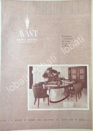 CARTEL ANTIGUO ORIGINAL DE MUEBLES AVANT 1959 /477 MUEBLERIAS