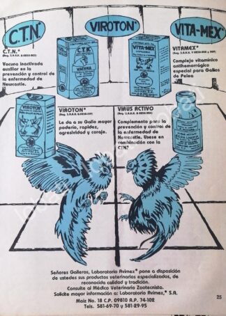 CARTEL ANTIGUO ORIGINAL DE LABORATORIOS AVIMEX 1978 /446 MUY RARO