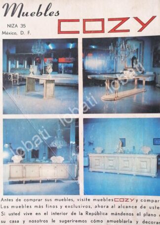 CARTEL ANTIGUO ORIGINAL DE MUEBLERIAS. MUEBLES COZY 1978 /445