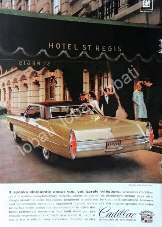 CARTEL ANTIGUO ORIGINAL DE AUTOS CADILLAC DEVILLE 1968 /615