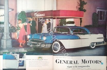 CARTEL ANTIGUO ORIGINAL DE AUTOS CHEVROLET PONTIAC CATALINA 1956 /580
