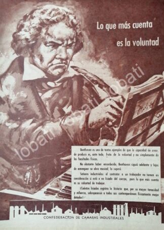 CARTEL ANTIGUO ORIGINAL DE CONFEDERACION DE CAMARAS INDUSTRIALES 1956 /593