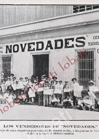 CARTEL ANTIGUO ORIGINAL DE IMPRENTA DE NOVEDADES 1912, /581