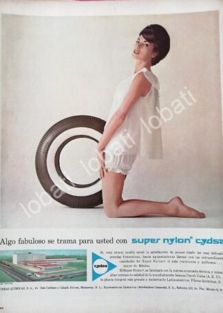 CARTEL ANTIGUO ORIGINAL DE CYDSA, CELULOSA Y DERIVADOS Y SU NUEVA PLANTA MONTERREY 1961 /593