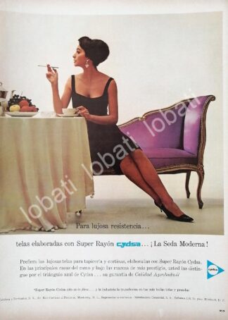 CARTEL ANTIGUO ORIGINAL DE CYDSA, CELULOSA Y DERIVADOS MONTERREY 1961 /563