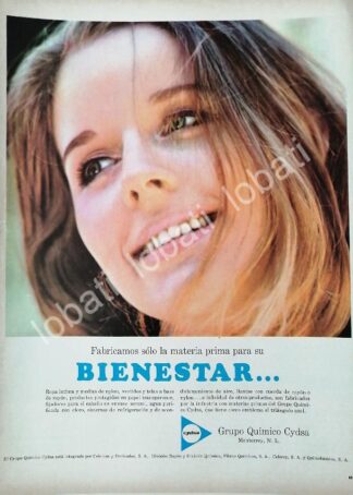 CARTEL ANTIGUO ORIGINAL DE CYDSA, CELULOSA Y DERIVADOS MONTERREY 1962 /566