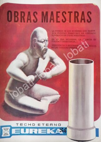 CARTEL ANTIGUO ORIGINAL DE TECHO ETERNO EUREKA S.A 1968 /568