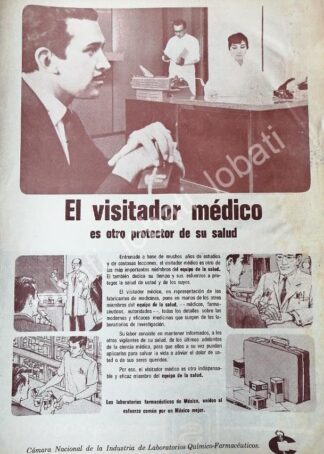 CARTEL ANTIGUO ORIGINAL DE CAMARA NACIONAL DE LA INDUSTRIA DE LABORATORIOS QUIMICO FARMACEUTICOS 1960s /543