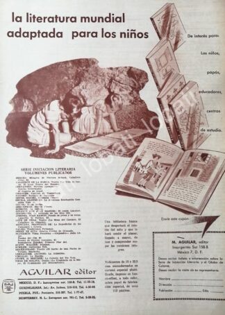 CARTEL ANTIGUO ORIGINAL DE EDITORIAL AGUILAR 1965 /509