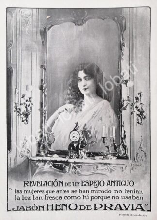 CARTEL ANTIGUO ORIGINAL DE JABON HENO DE PRAVIA 1914 /No68 PUBLICIDAD ARTISTICA