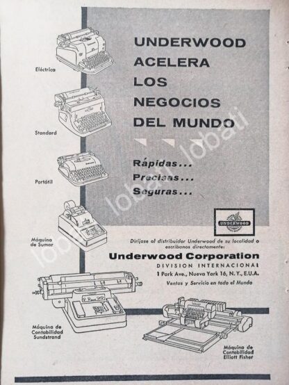 CARTEL ANTIGUO ORIGINAL DE SET DE 6 AFICHES SUMADORAS Y REGISTRADORAS AÑOS 40s-50s /247 - Image 4