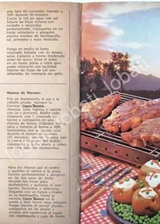 CARTEL ANTIGUO ORIGINAL DE AFICHE PROMOCIONAL CERVEZA CARTA BLANCA CAGUAMA 1970 /189