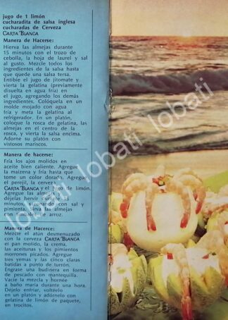 CARTEL ANTIGUO ORIGINAL DE AFICHE PROMOCIONAL CERVEZA CARTA BLANCA CAGUAMA 1970 /187