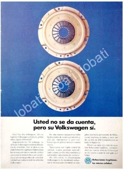 CARTEL ANTIGUO ORIGINAL DE SET DE 3 AFICHES VOLKSWAGEN 1970s /692 - Image 3
