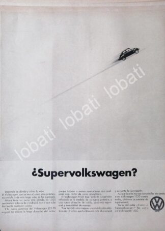 CARTEL ANTIGUO ORIGINAL DE AUTOS VOLKSWAGEN VOCHO 1969 /661 (T. GRANDE)