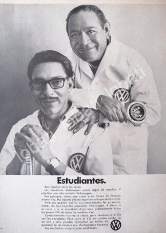 CARTEL ANTIGUO ORIGINAL DE AUTOS VOLKSWAGEN VOCHO 1969 /659 (T. GRANDE)