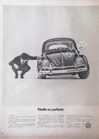 CARTEL ANTIGUO ORIGINAL DE AUTOS VOLKSWAGEN VOCHO 1964 /653 (T. GRANDE)