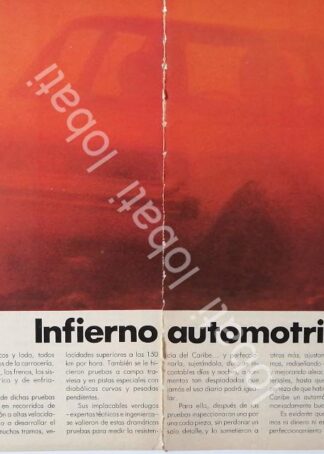 CARTEL ANTIGUO ORIGINAL DE AUTOS VOLKSWAGEN CARIBE 1979 /641