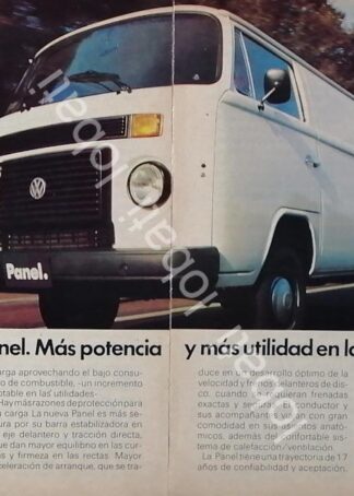 CARTEL ANTIGUO ORIGINAL DE AUTOS VOLKSWAGEN COMBI 1970s /635