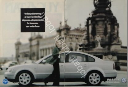 CARTEL ANTIGUO ORIGINAL DE AUTOS VOLKSWAGEN PASSAT 2000 /633