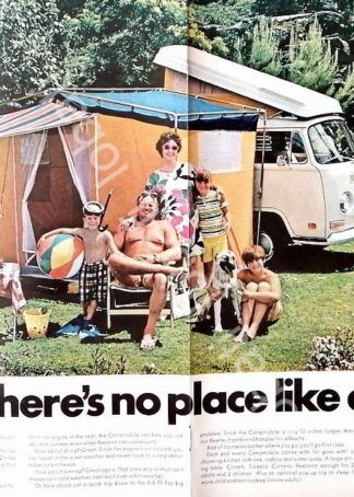 CARTEL ANTIGUO ORIGINAL DE AUTOS VOLKSWAGEN COMBI 1970/ 812 VW